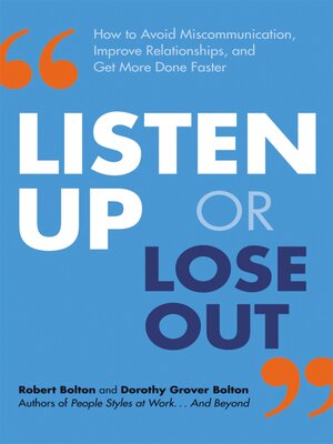 cover image of Listen Up or Lose Out